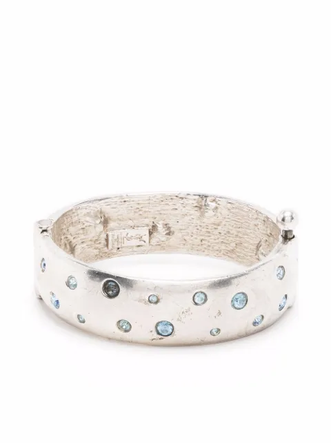 Saint Laurent Pre-Owned 1990 crystal-embellished bracelet