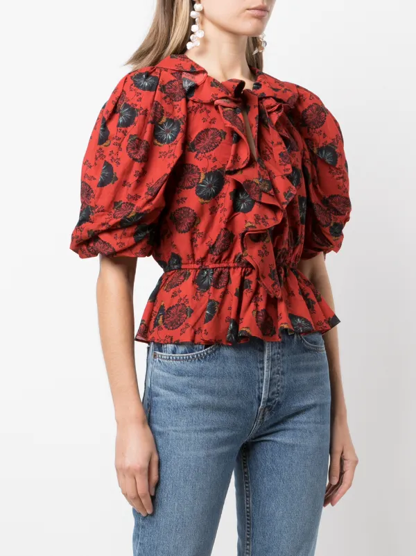 Ulla Johnson Nadya poppy-floral Blouse 