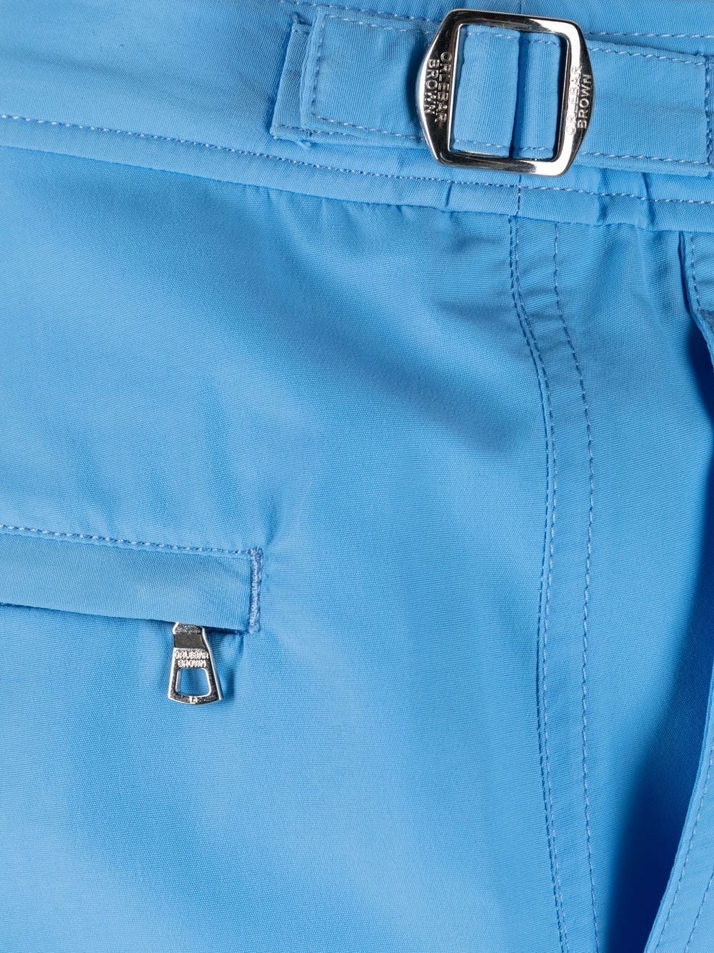 Shop Orlebar Brown Buckle-fastening Swim Shorts In Blau