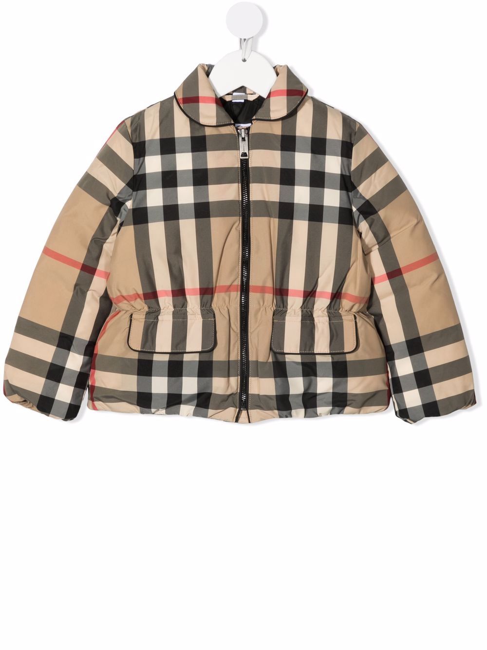 фото Burberry kids пуховик в клетку vintage check