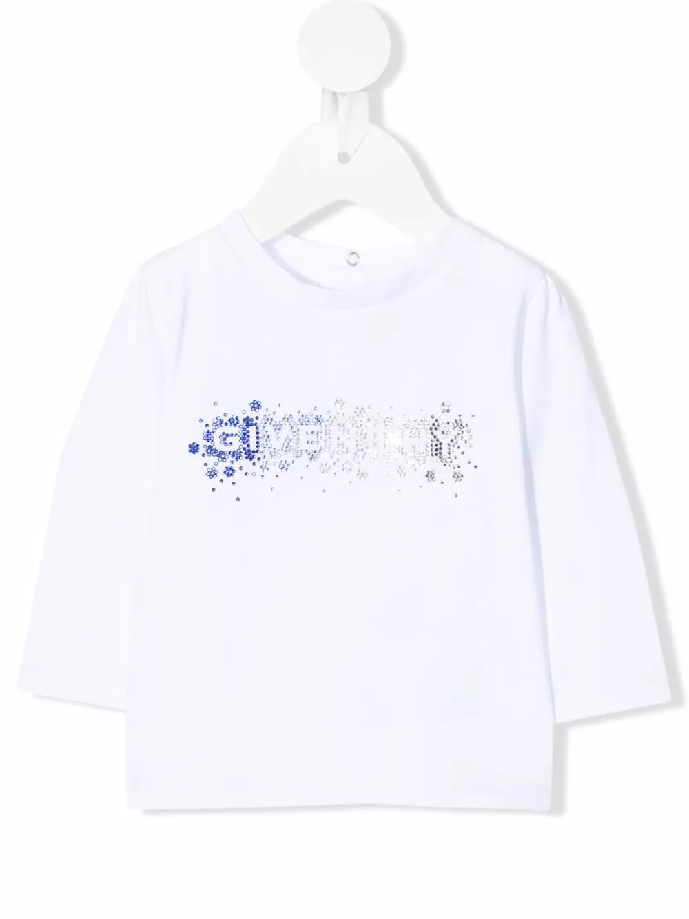 

Givenchy Kids top con detalles de cristal - Blanco