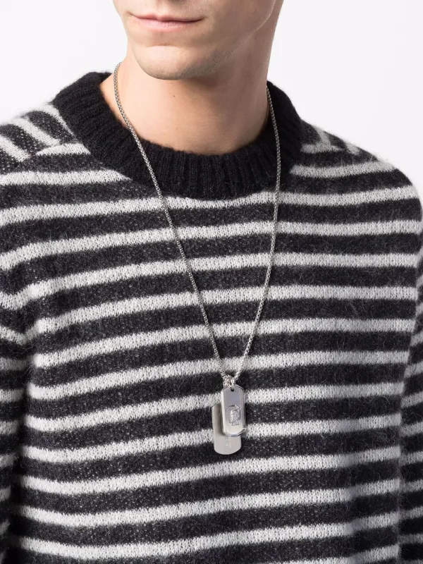 Diesel Double dog-tag Necklace - Farfetch