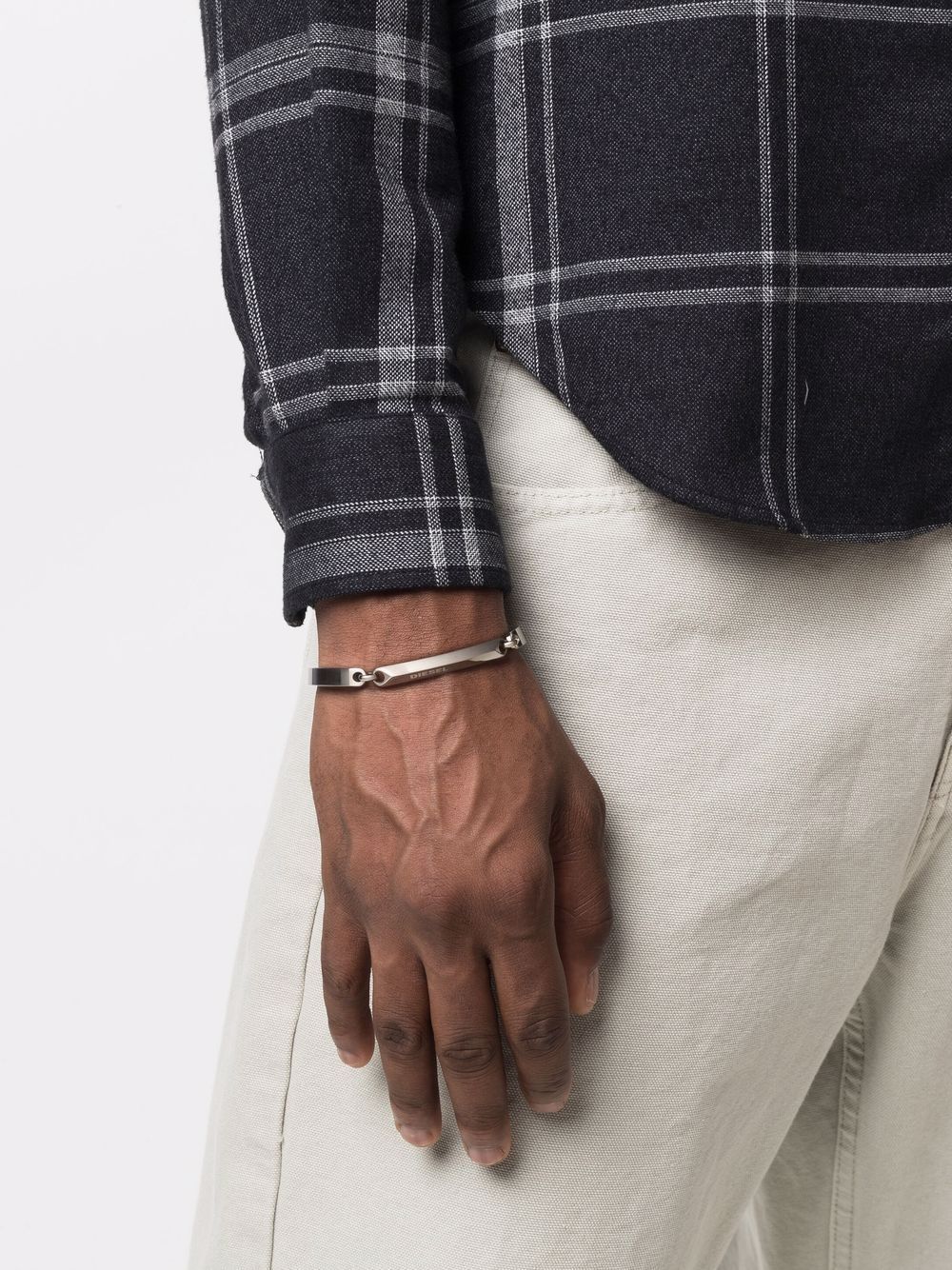 DIESEL LINK CURVED BRACELET 