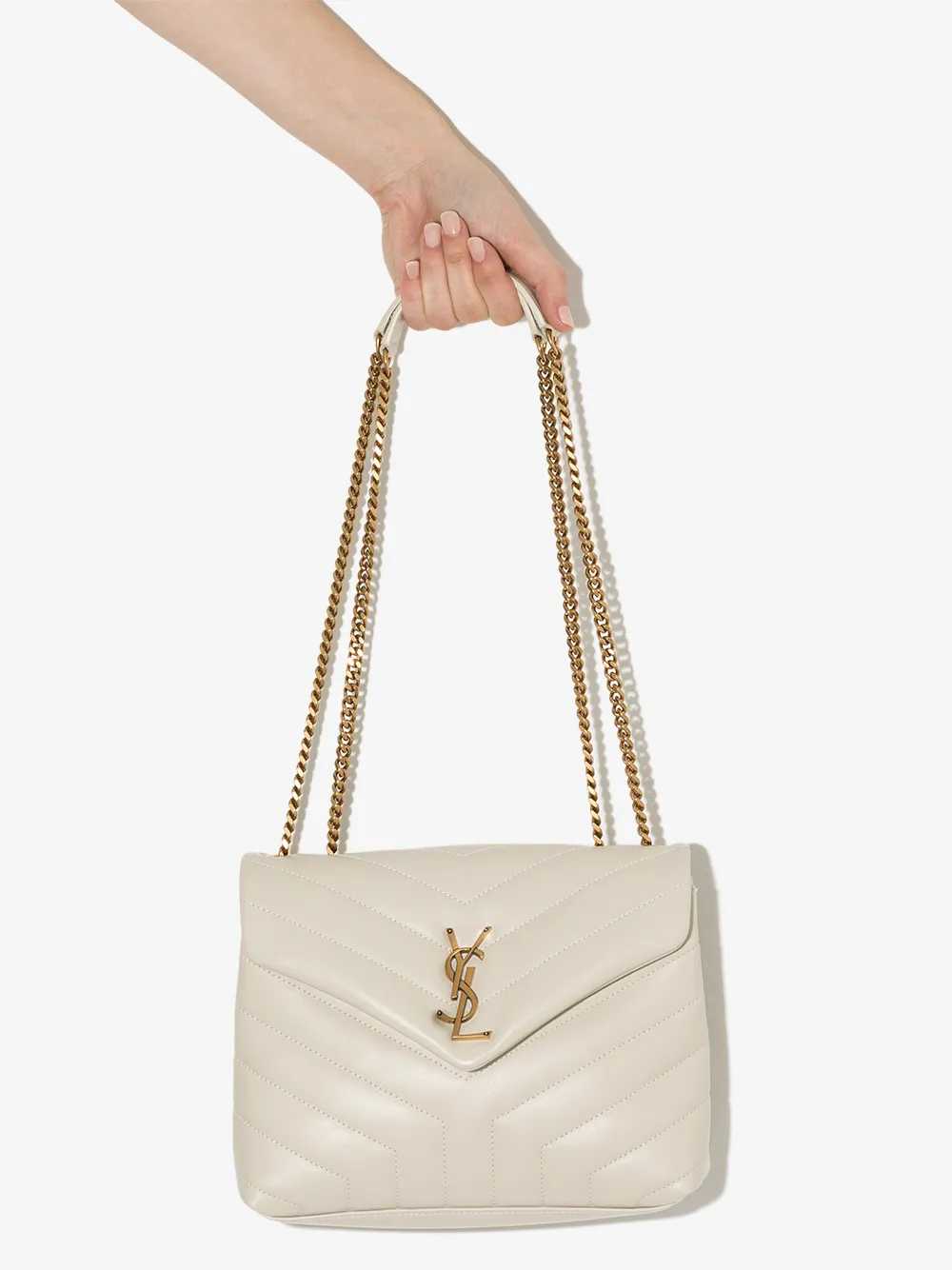 фото Saint laurent маленькая сумка на плечо loulou