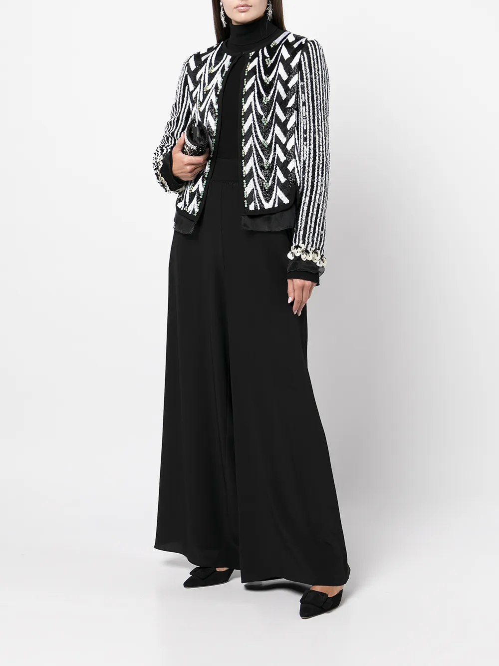 Giambattista Valli Jack met pailletten Zwart