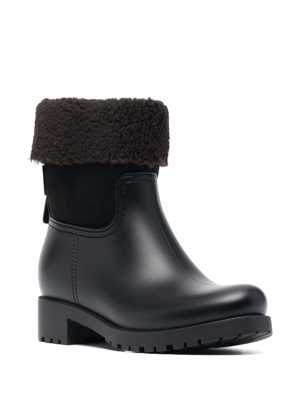 See By Chloé Shearling-lined Leather Ankle Boots In Schwarz | ModeSens