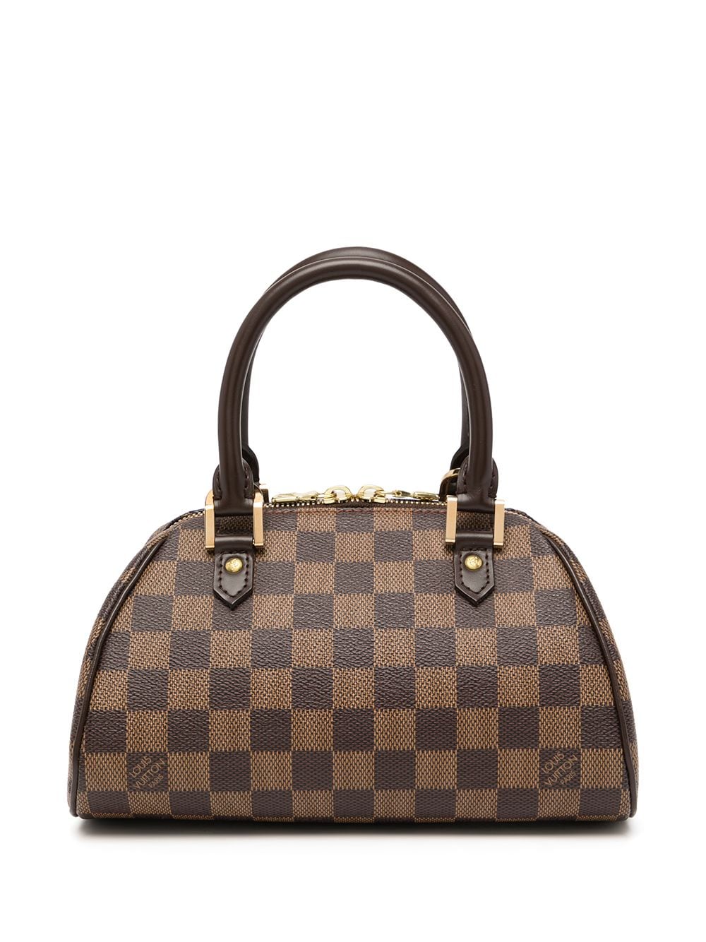 Brown Louis Vuitton Damier Ebene Mini Ribera Handbag