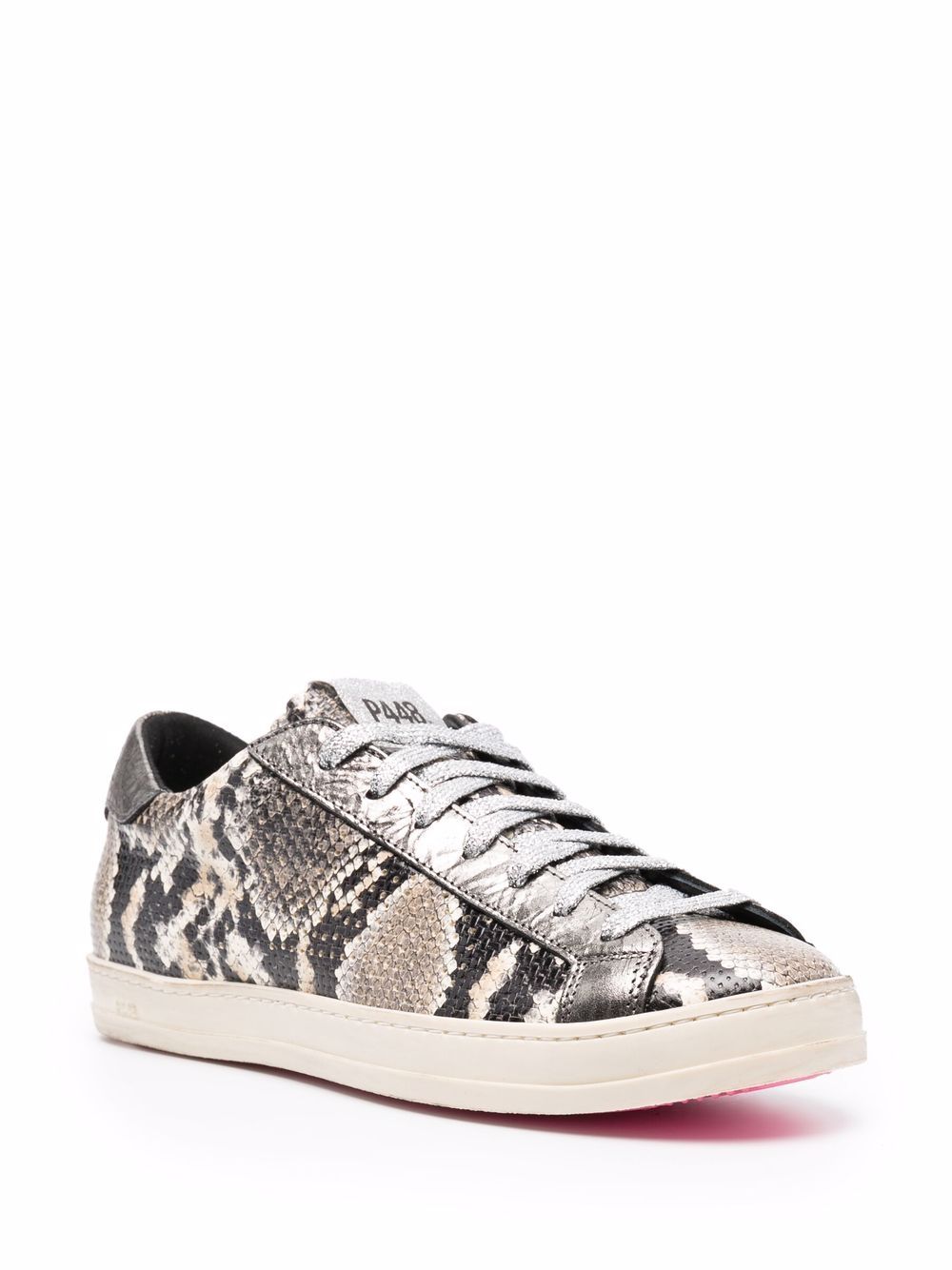 P448 Zoe snakeskin-effect low-top Sneakers - Farfetch