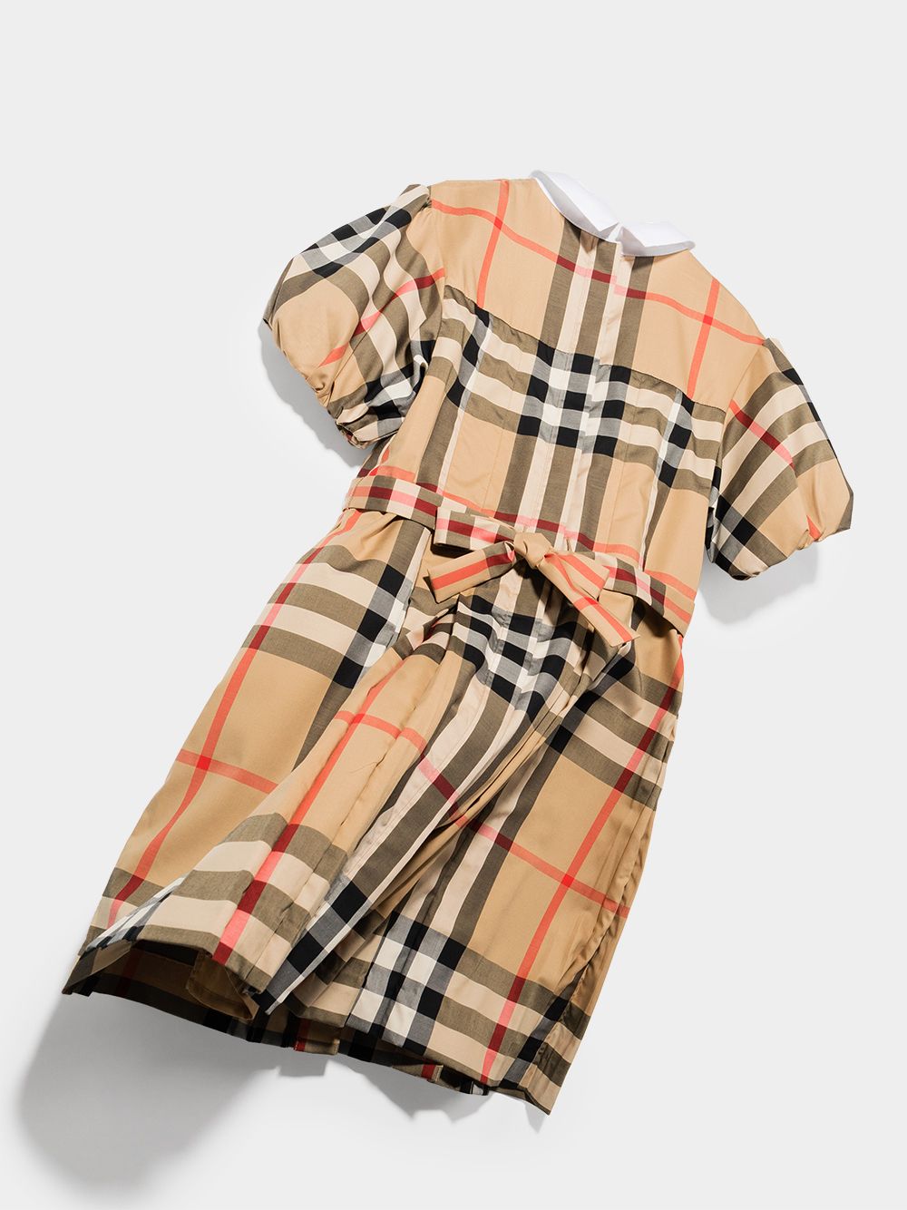 фото Burberry kids платье в клетку vintage check с короткими рукавами