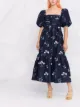 Self-Portrait floral-print midi dress