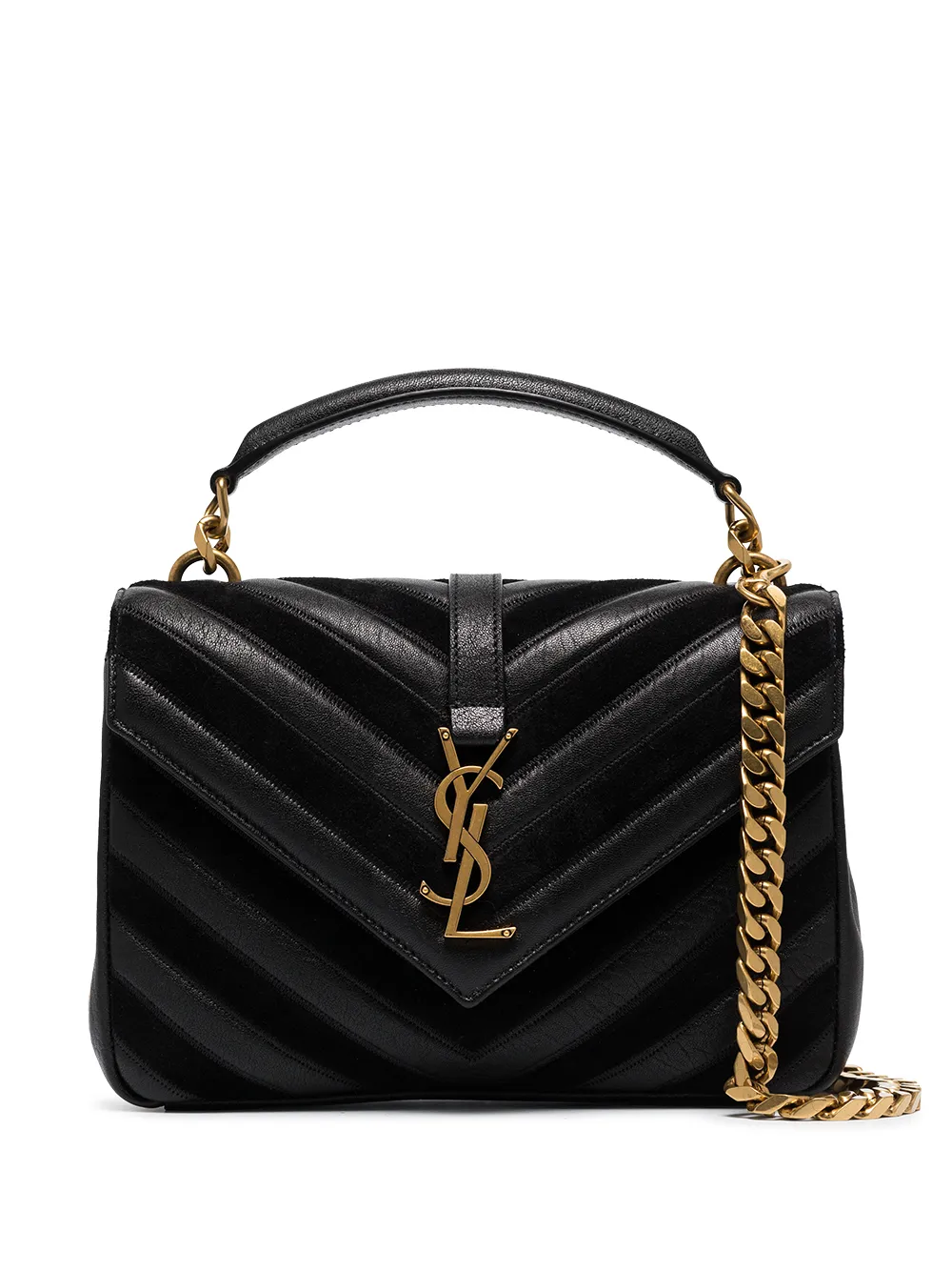 

Saint Laurent bolsa de hombro College mediana - Negro