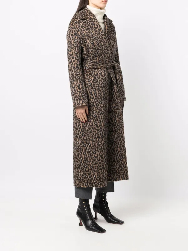 leopard wrap coat