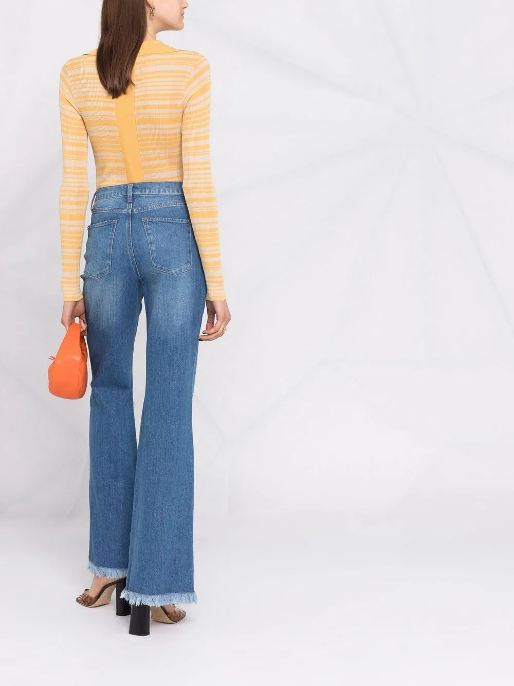 фото Alice+olivia расклешенные джинсы с завышенной талией