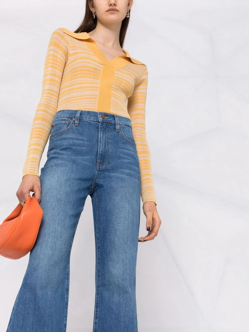 фото Alice+olivia расклешенные джинсы с завышенной талией