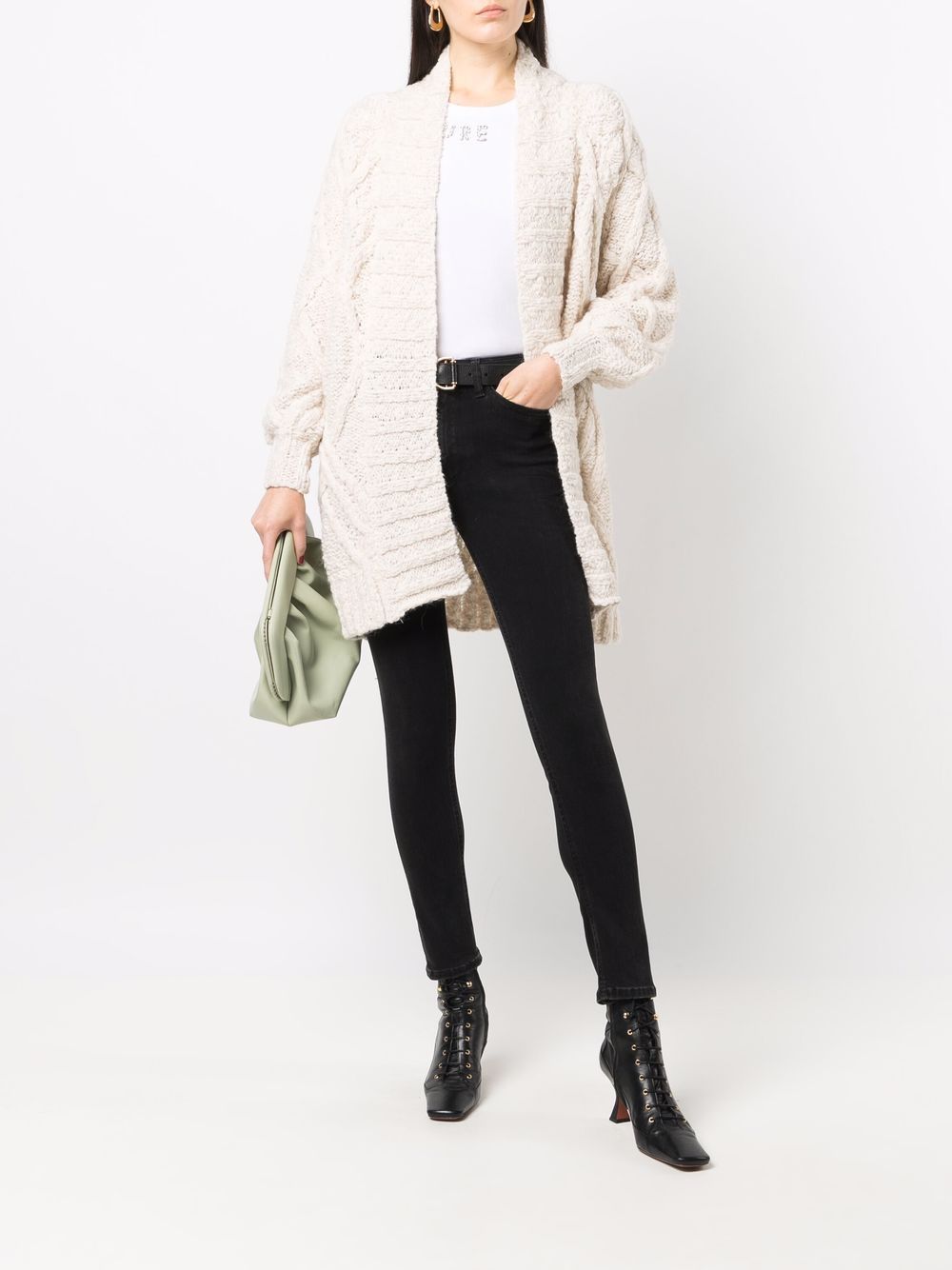 dondup cable knit cardigan