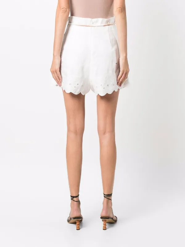 ZIMMERMANN scallop-edge high-waisted 