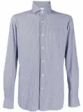 Xacus check-print button-up shirt - White