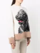 Semicouture Emilie dog intarsia knit-jumper