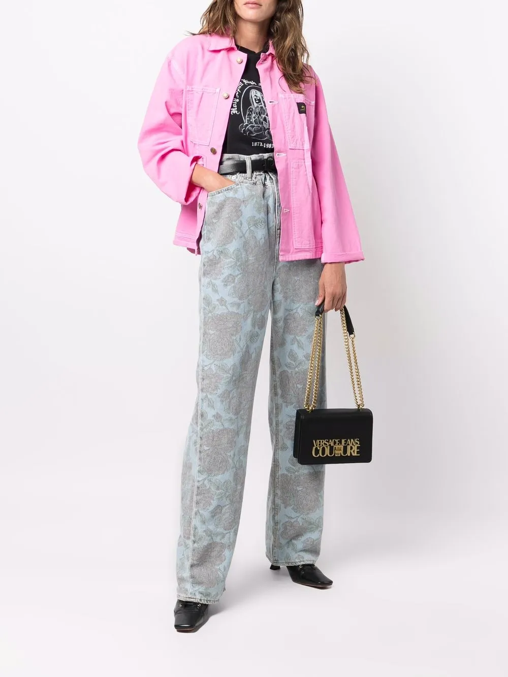 фото Versace jeans couture сумка на плечо с логотипом