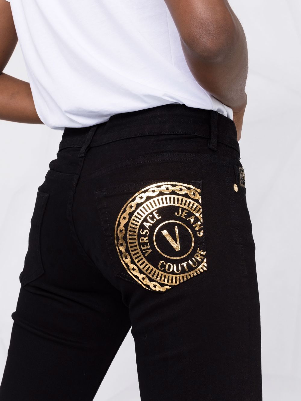 фото Versace jeans couture джинсы кроя слим с логотипом