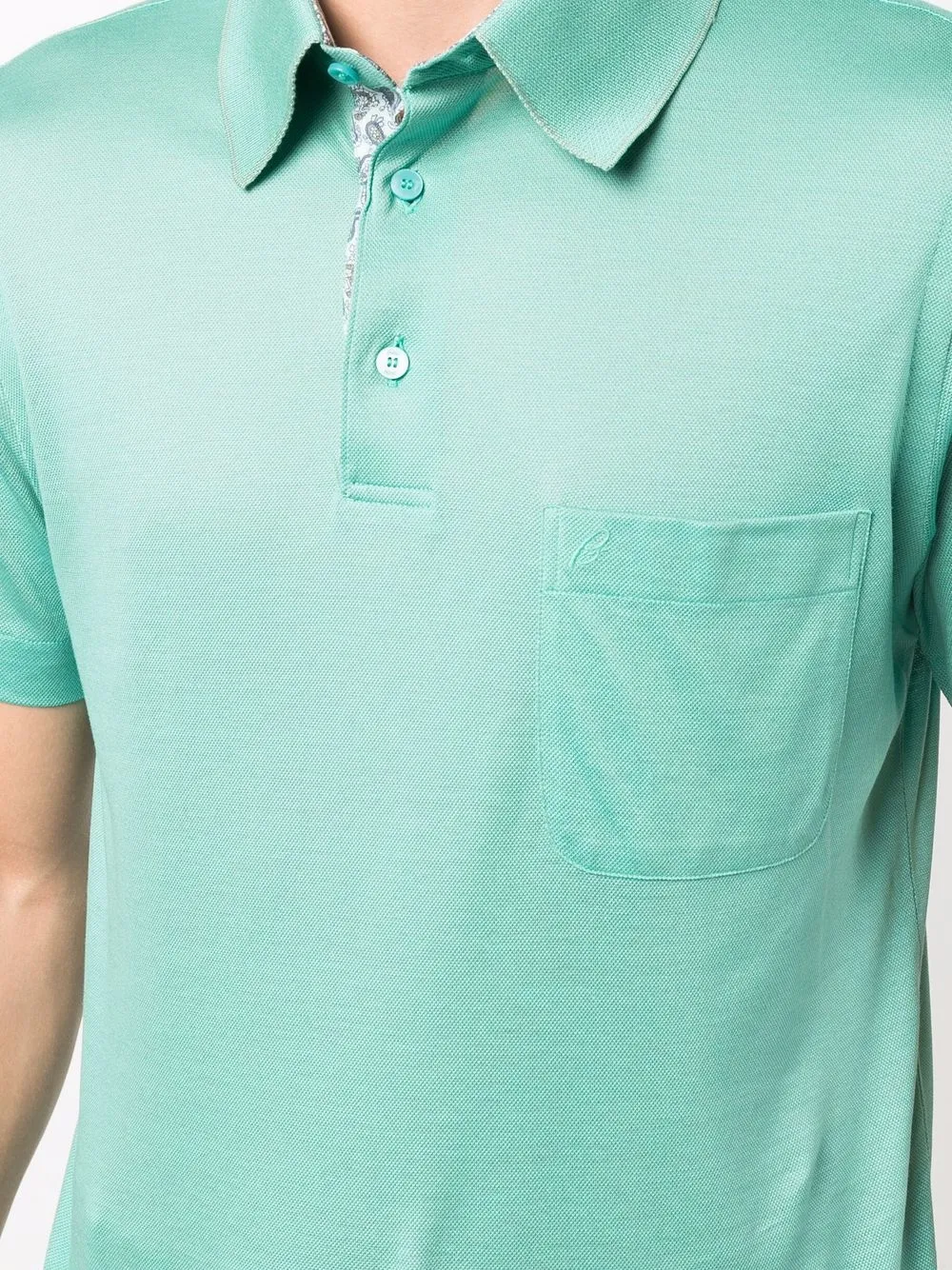 фото Brioni рубашка поло с короткими рукавами