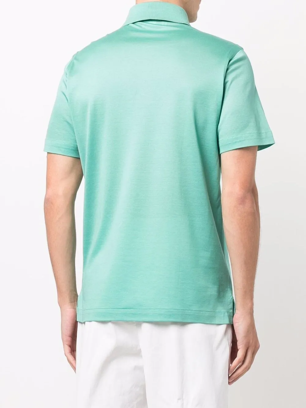 фото Brioni рубашка поло с короткими рукавами