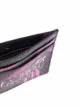 Moschino abstract logo-print leather cardholder