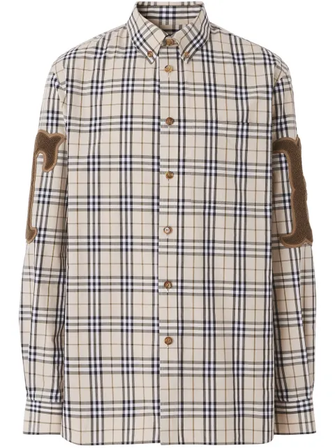 可选尺码: xs, s, m, l, xl, xxl burberry 字母图案格纹衬衫 5,512