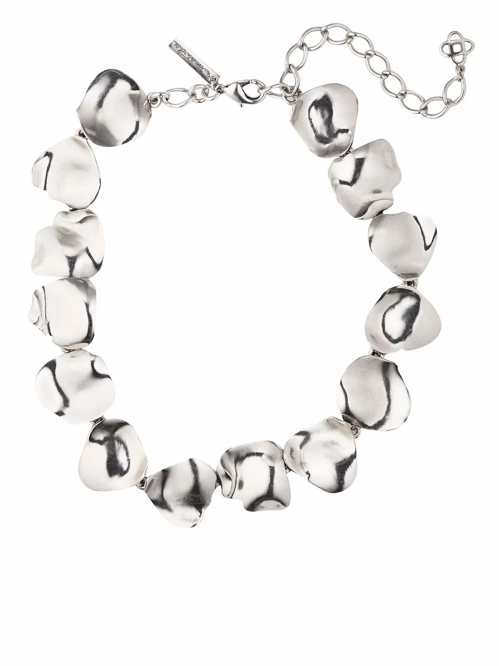 Image 1 of Oscar de la Renta irregular disk necklace
