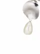 Oscar de la Renta irregular disk pearl earrings