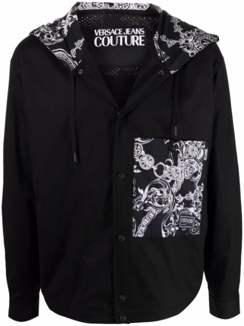 Versace Jeans Couture baroque-print zip-up Jacket - Farfetch