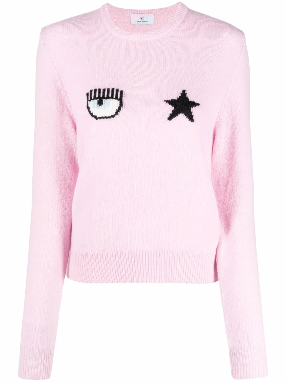 Chiara Ferragni Eyestar intarsia-knit Jumper - Farfetch