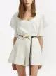 Oscar de la Renta scoop neck silk top
