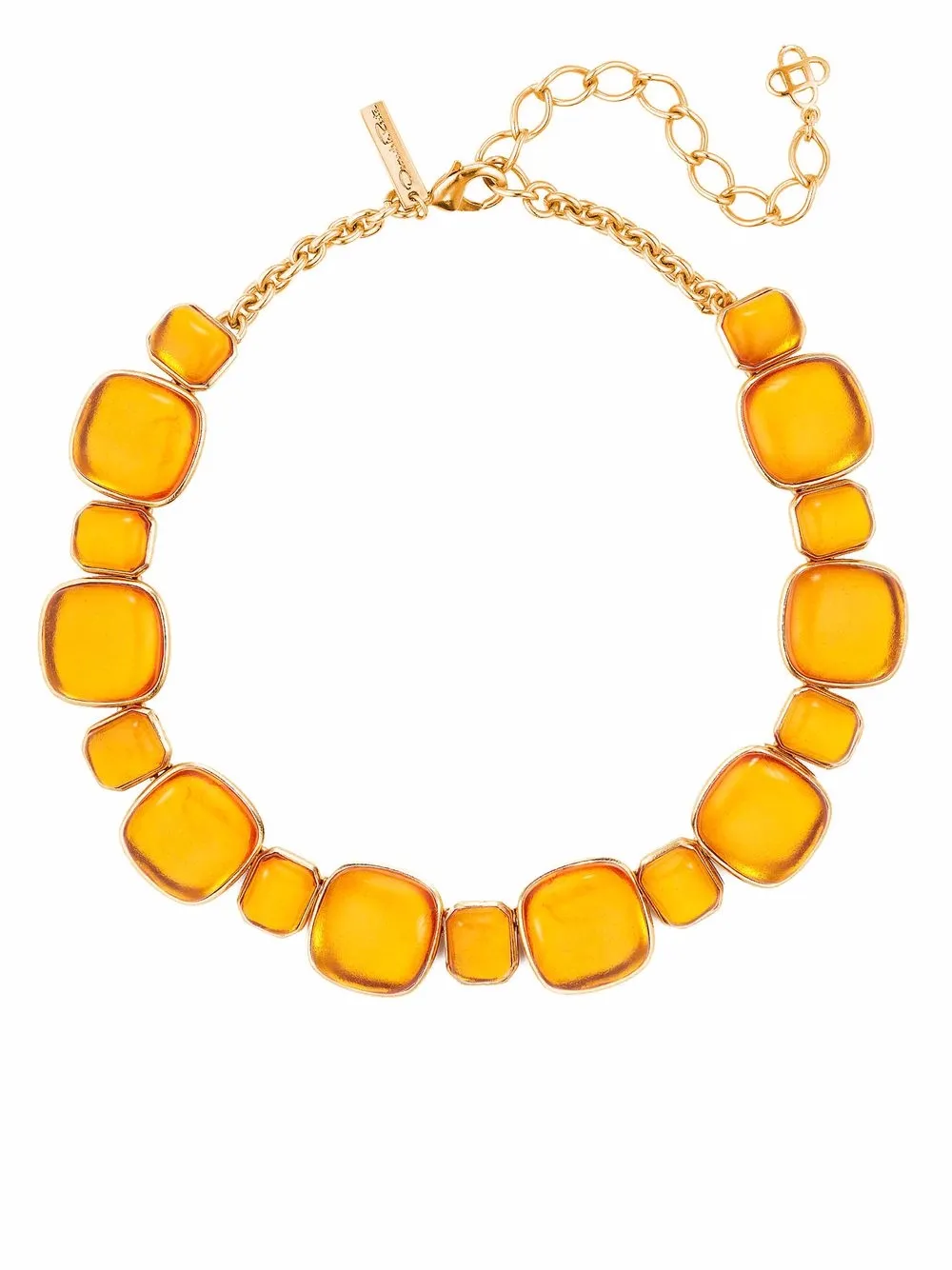 Image 1 of Oscar de la Renta resin disk necklace