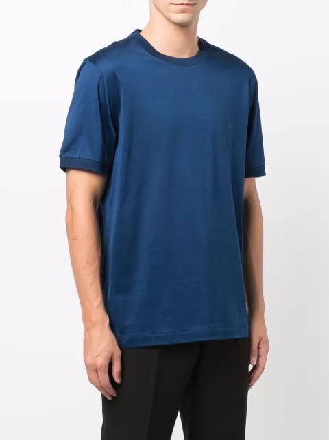 Brioni floral-embroidered Cotton T-shirt - Farfetch