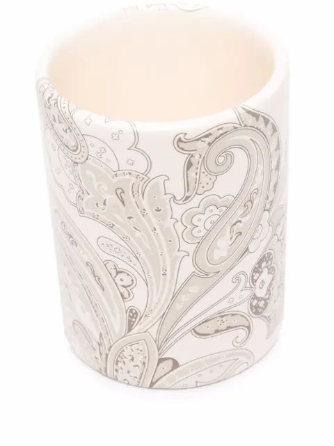 ETRO HOME paisley ceramic toothbrush holder