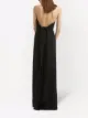 Oscar de la Renta halter-neck silk floor-length gown
