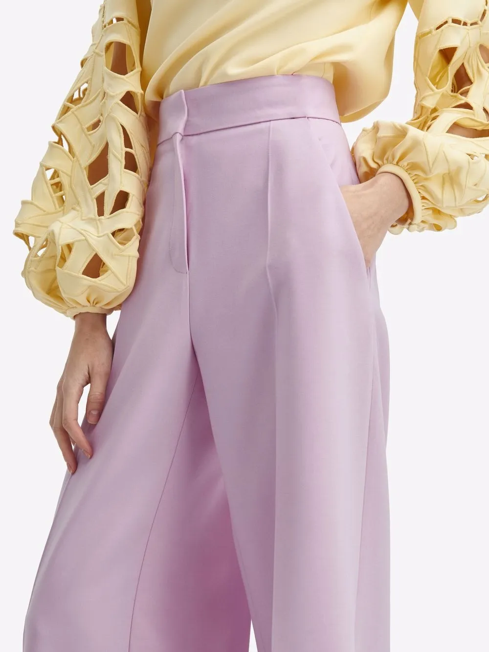 фото Oscar de la renta широкие брюки с завышенной талией
