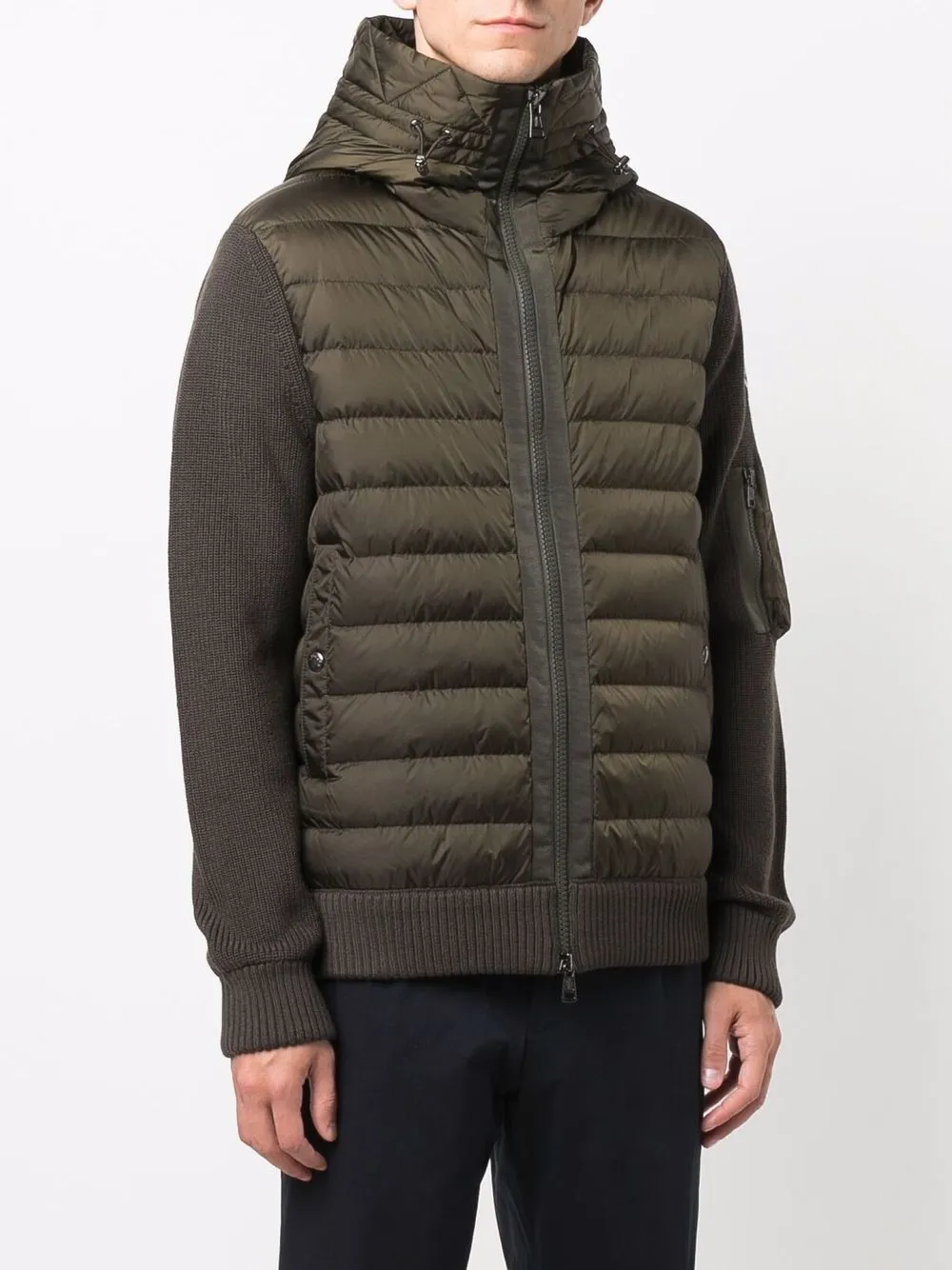 фото Moncler куртка со стегаными вставками