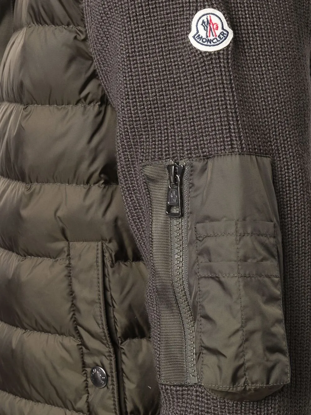 фото Moncler куртка со стегаными вставками