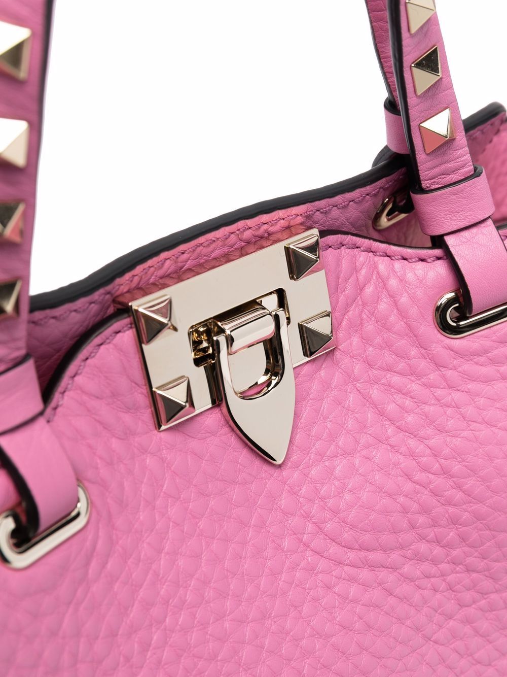 фото Valentino garavani small rockstud tote bag