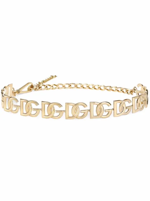 Dolce & Gabbana حزام سلسلة بشعار DG 