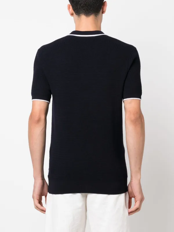 Orlebar Brown Horton Striped Polo Shirt | Blue | FARFETCH