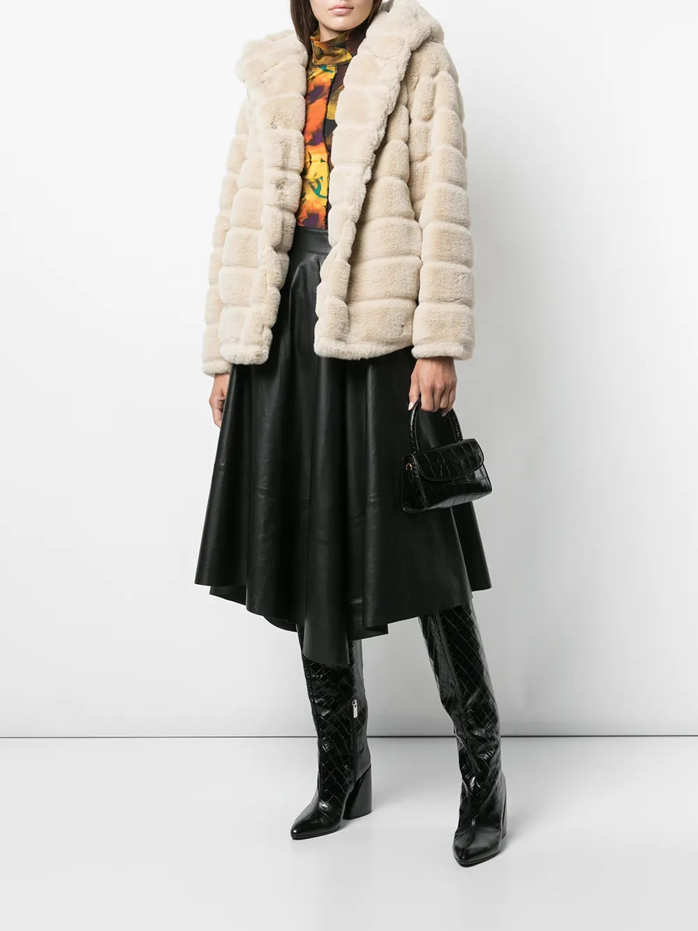 Apparis Goldie hooded faux-fur coat | Single Breasted Coats | Image 2
