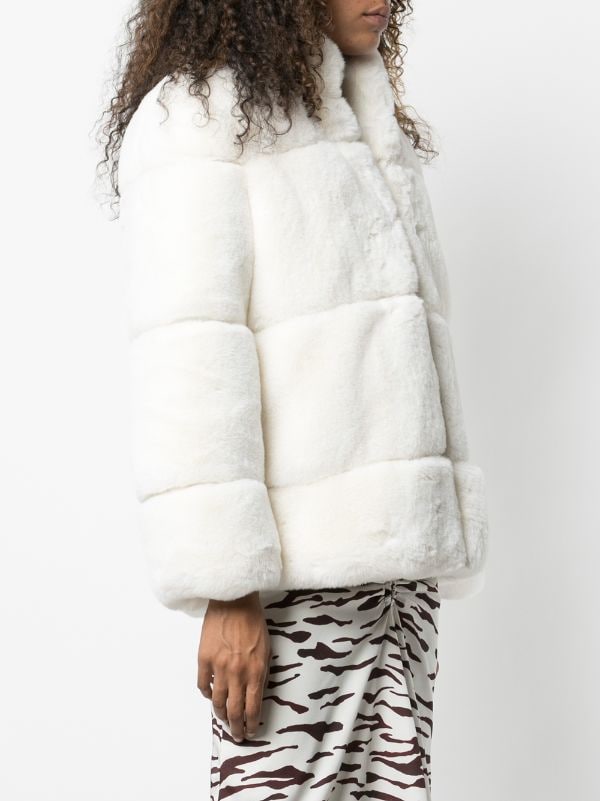 Apparis - Skylar Faux-Fur Coat - Women - Recycled Polyester - S - White