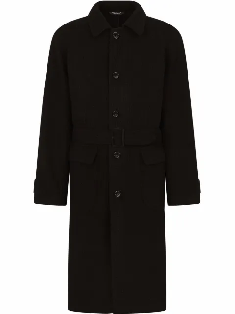 Dolce & Gabbana single-breasted belted coat