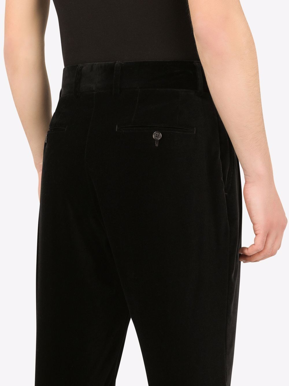 Shop Dolce & Gabbana Tailored Straight-leg Trousers In Black