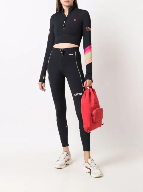 P.E Nation Pivot logo-print leggings 