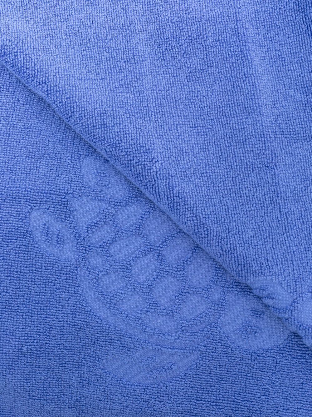 фото Vilebrequin turtle-embroidered frayed edge cotton towel