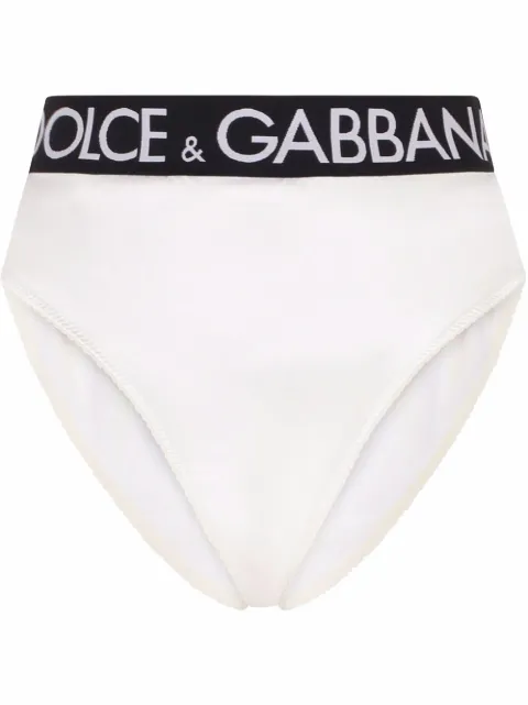 Dolce & Gabbana high-waisted logo-waistband briefs